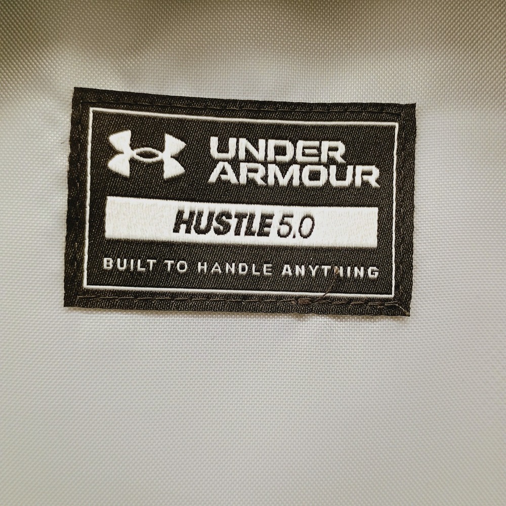 Under Armour Hustle 5.0 Backpack Navy Blue UA Storm Laptop Bag 1361176-408 OSFA - Picture 10 of 15